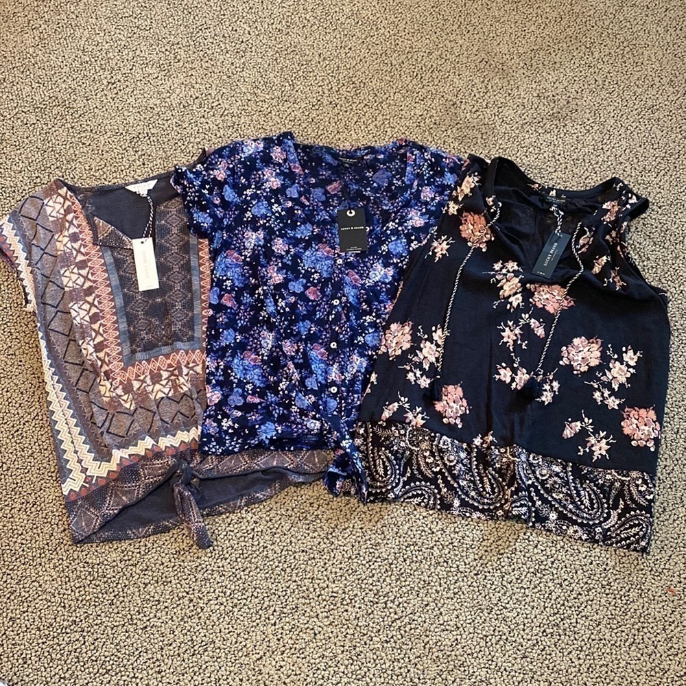 NWT Bundle of 3 Lucky Brand Shirts- Read Description Below for Details